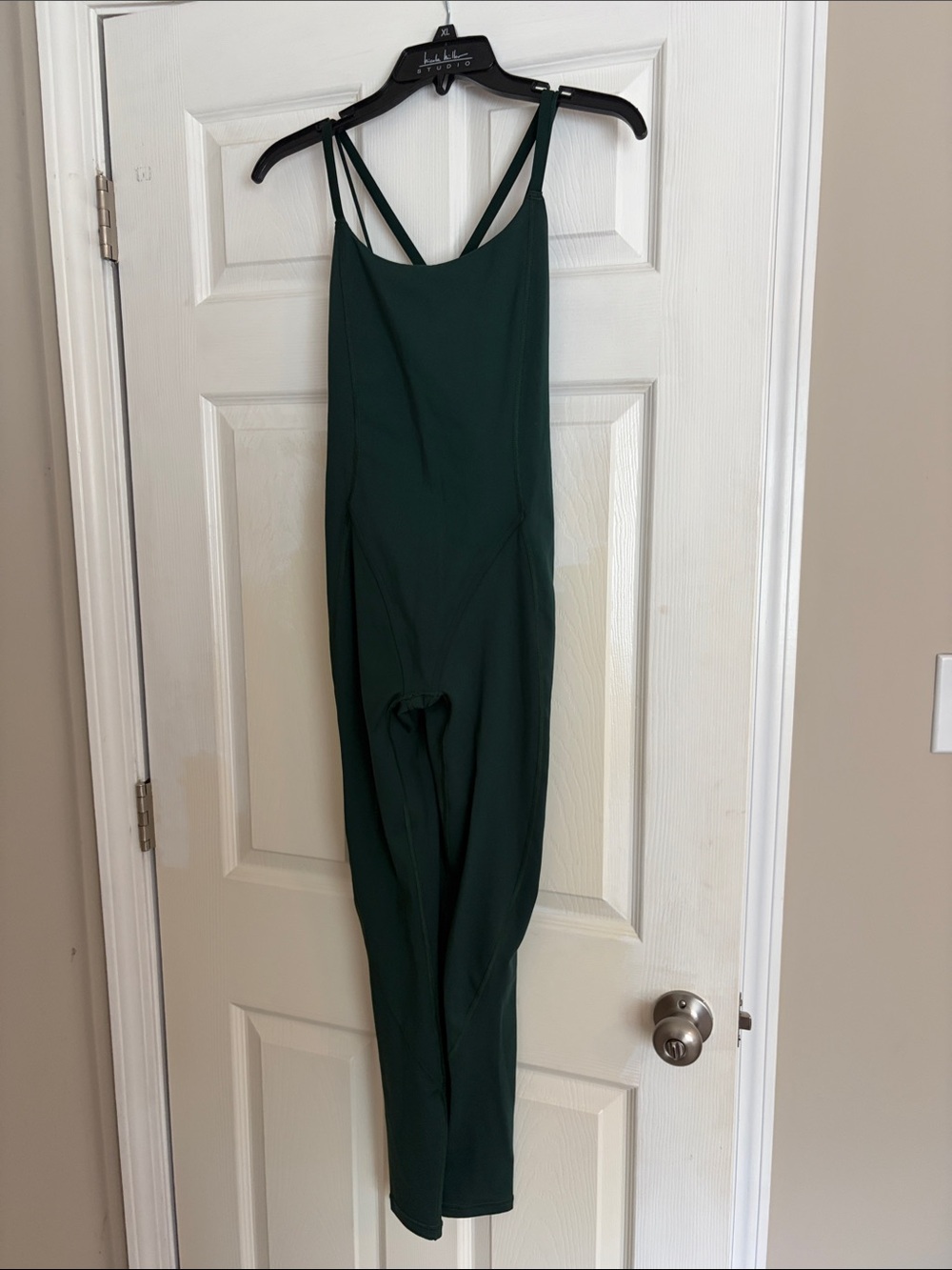 Savage X Fenty curve alert Dark Green Strappy Jumpsuit size small